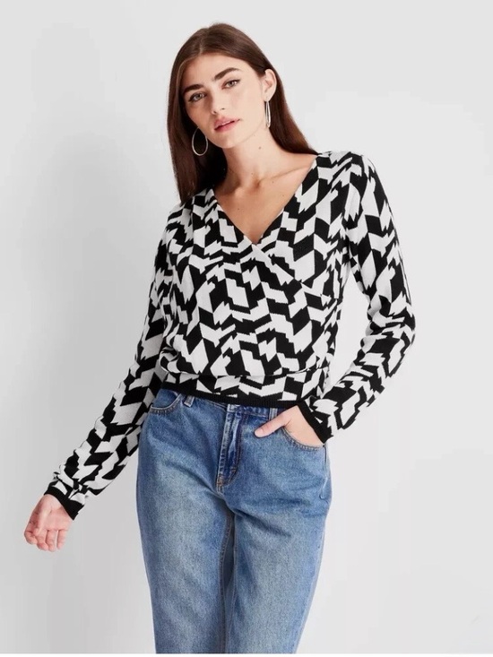 Future Collective Sweaters - Future Collective Kahlana Barfield Brown - Asymmetrical Pullover Crop Sweater